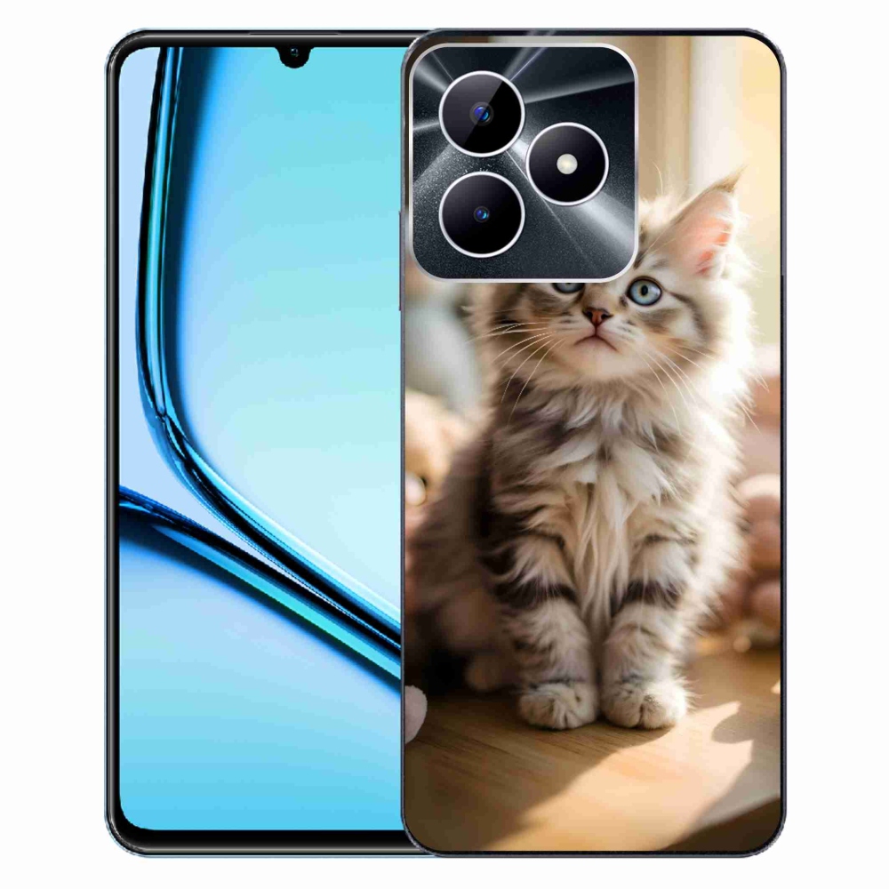 Gelový kryt mmCase na Realme Note 50 - roztomilé kotě 10