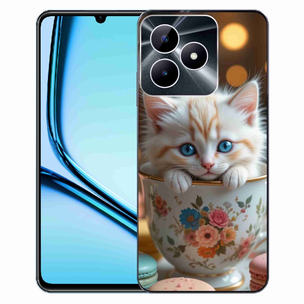 Gelový kryt mmCase na Realme Note 50 - roztomilé kotě 6
