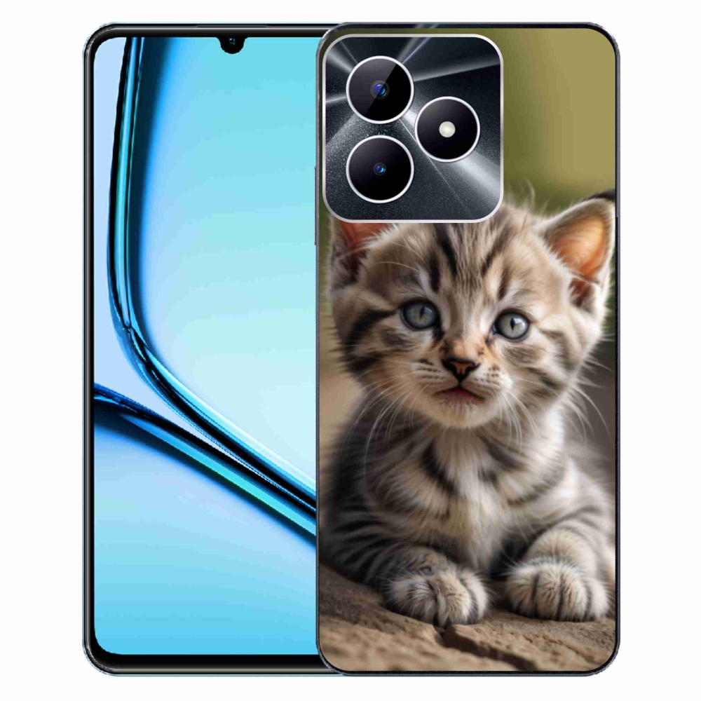 Gelový kryt mmCase na Realme Note 50 - roztomilé kotě 9