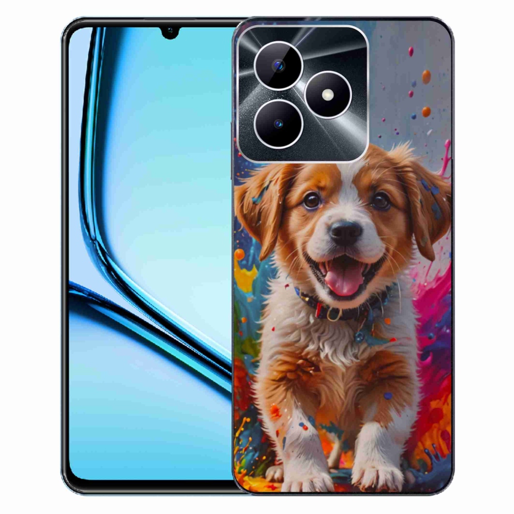 Gelový kryt mmCase na Realme Note 50 - roztomilé štěně 3