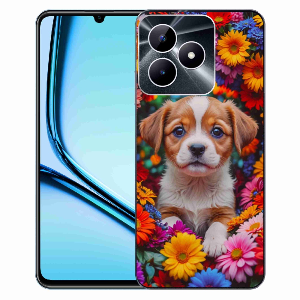 Gelový kryt mmCase na Realme Note 50 - roztomilé štěně