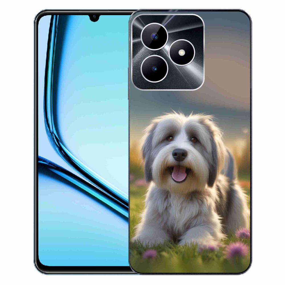 Gelový kryt mmCase na Realme Note 50 - roztomilý havanský psík