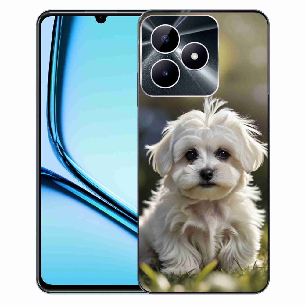Gelový kryt mmCase na Realme Note 50 - roztomilý maltézský psík