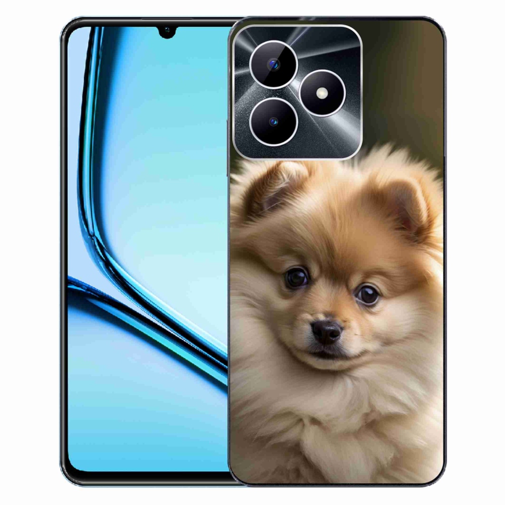 Gelový kryt mmCase na Realme Note 50 - roztomilý pomeranian 2