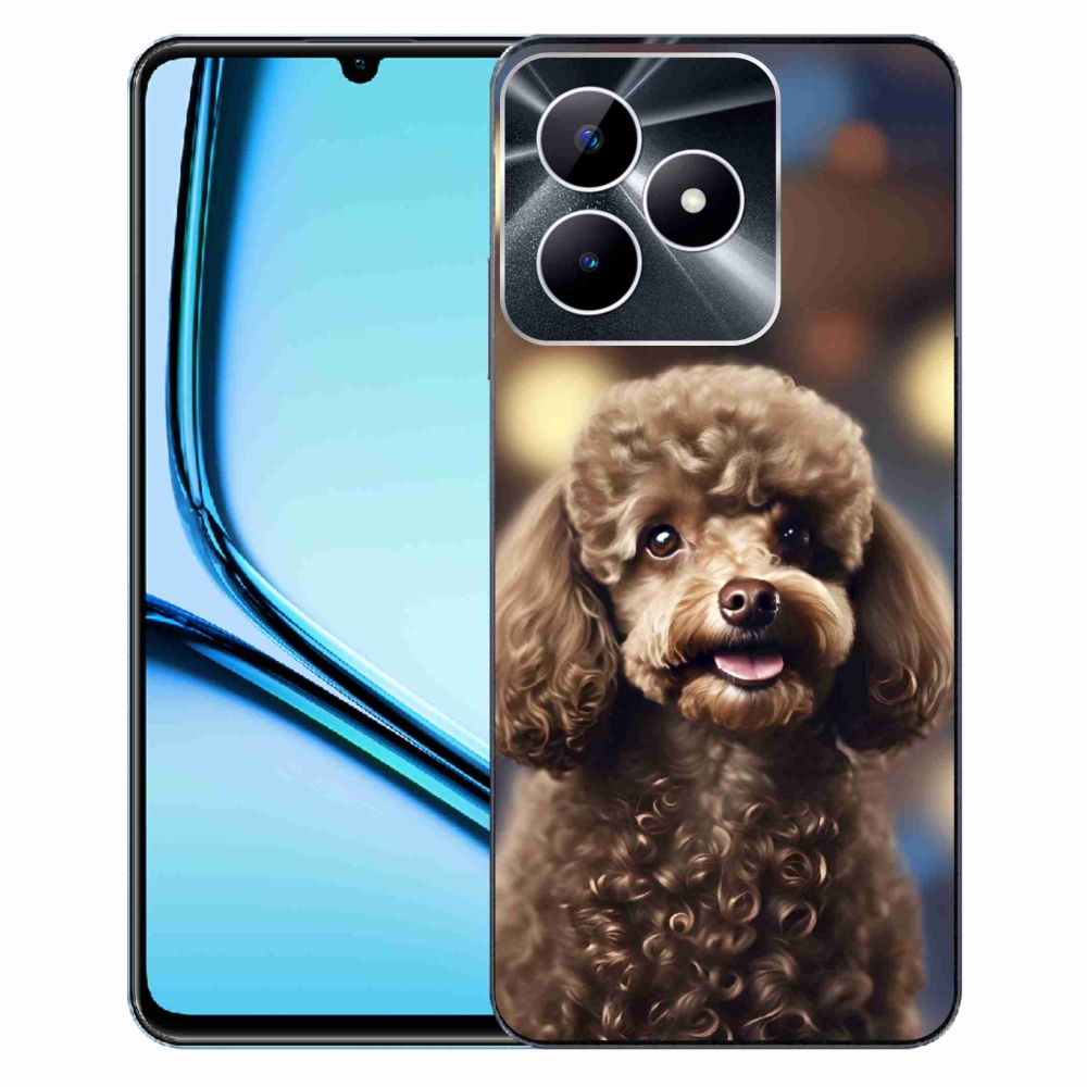 Gelový kryt mmCase na Realme Note 50 - roztomilý pudl