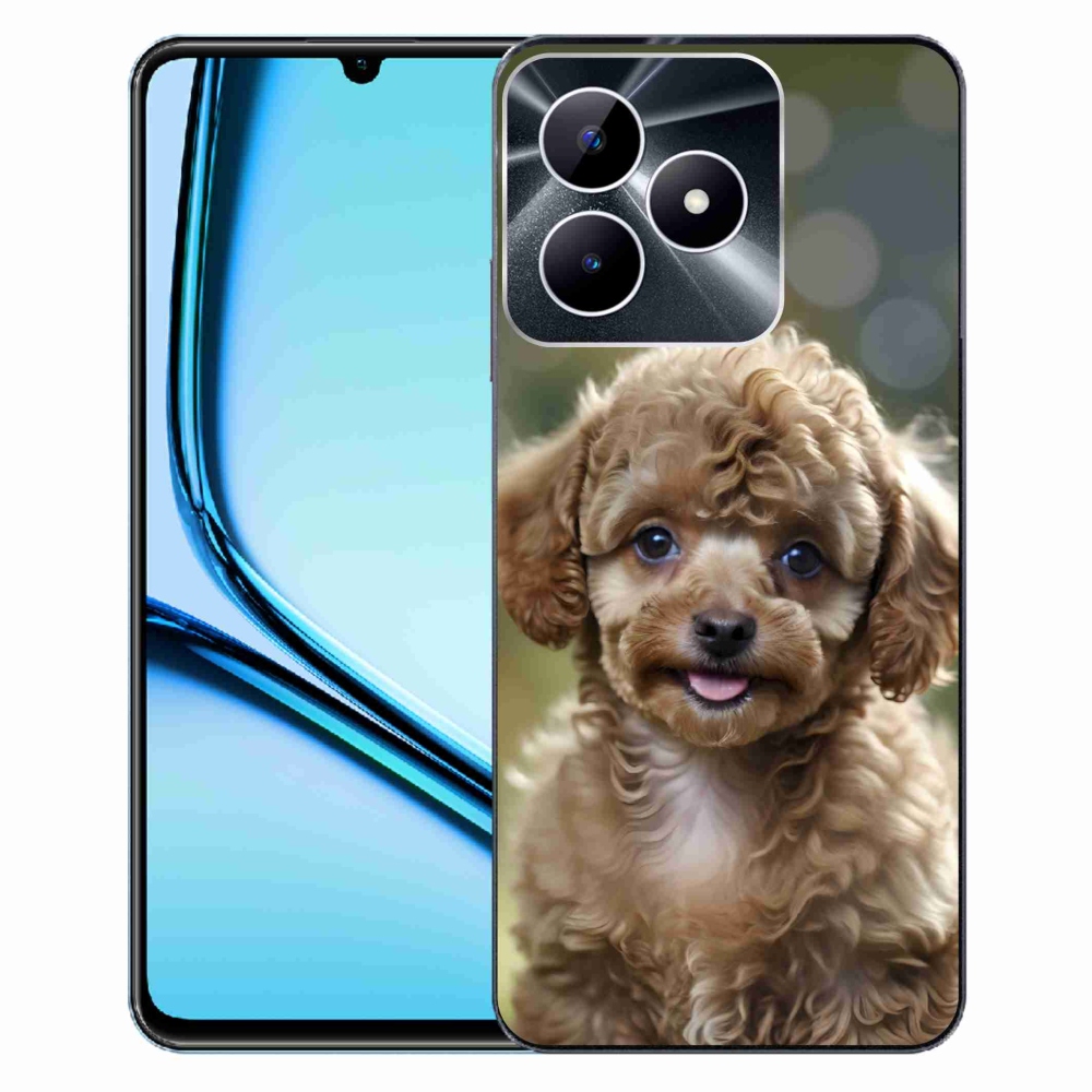 Gelový kryt mmCase na Realme Note 50 - roztomilý pudl