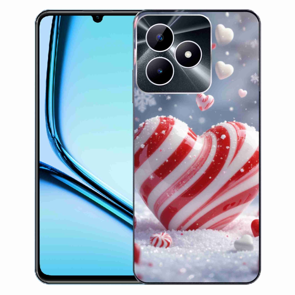 Gelový kryt mmCase na Realme Note 50 - sladké srdce