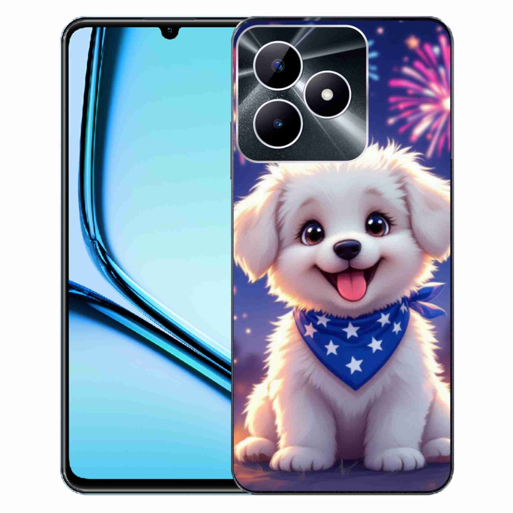 Gelový kryt mmCase na Realme Note 50 - slavnostní štěně