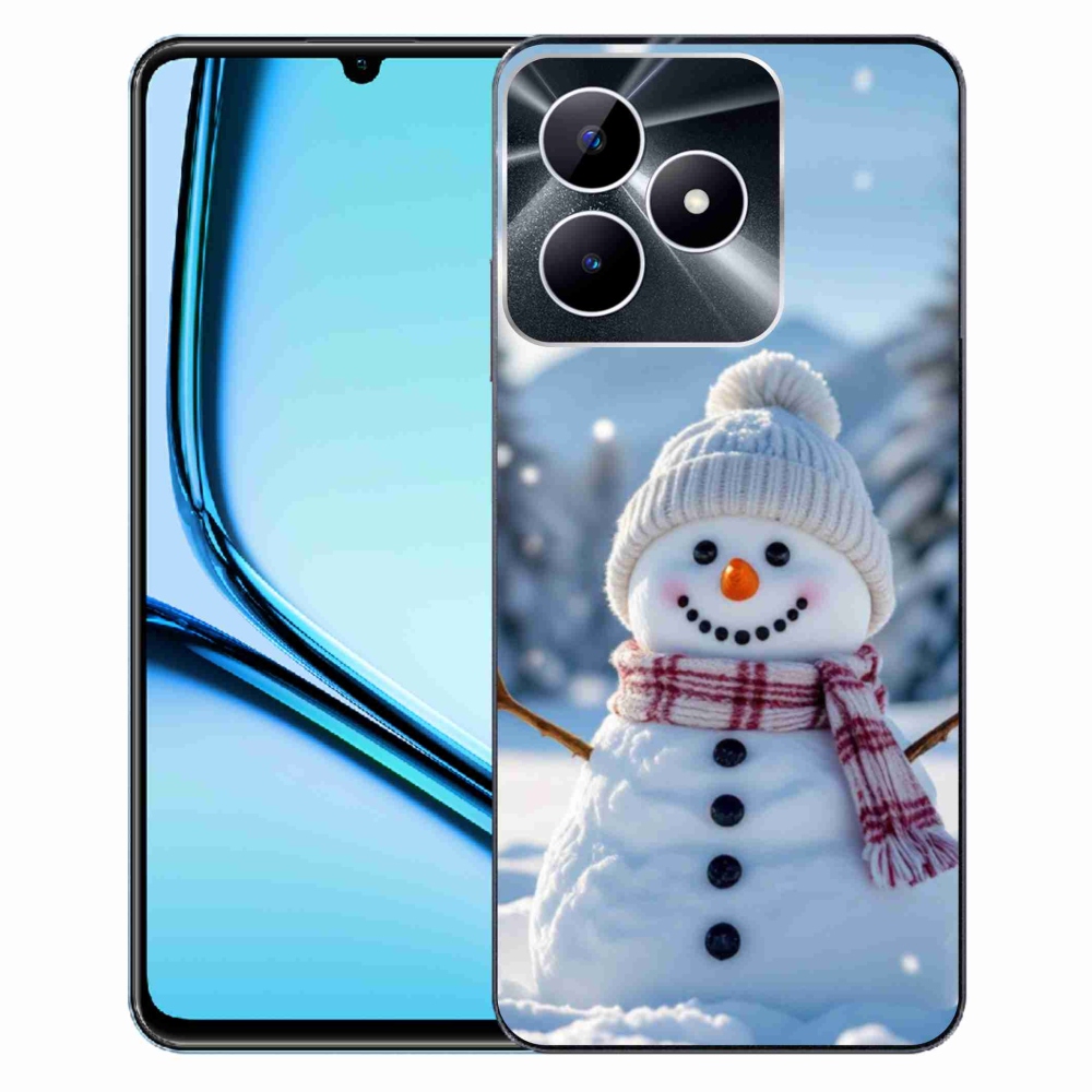 Gelový kryt mmCase na Realme Note 50 - sněhulák 3