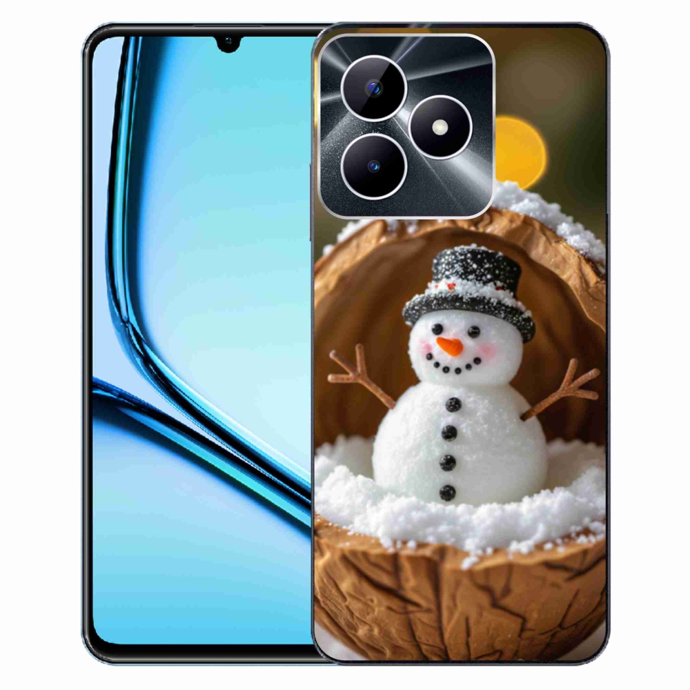 Gelový kryt mmCase na Realme Note 50 - sněhulák 4