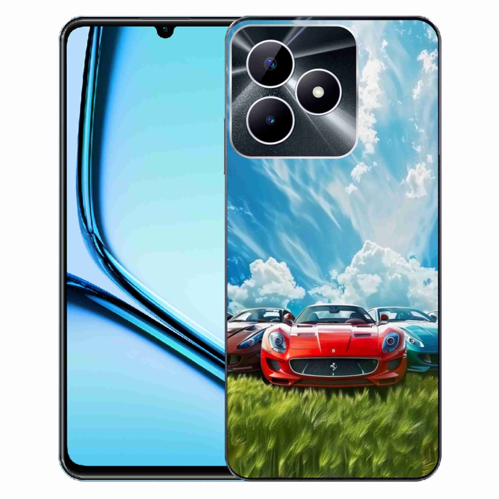 Gelový kryt mmCase na Realme Note 50 - sportovní vozy