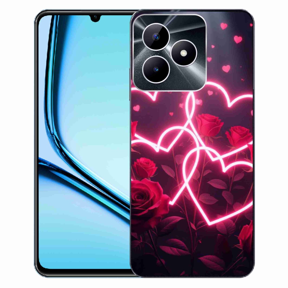 Gelový kryt mmCase na Realme Note 50 - srdce lásky