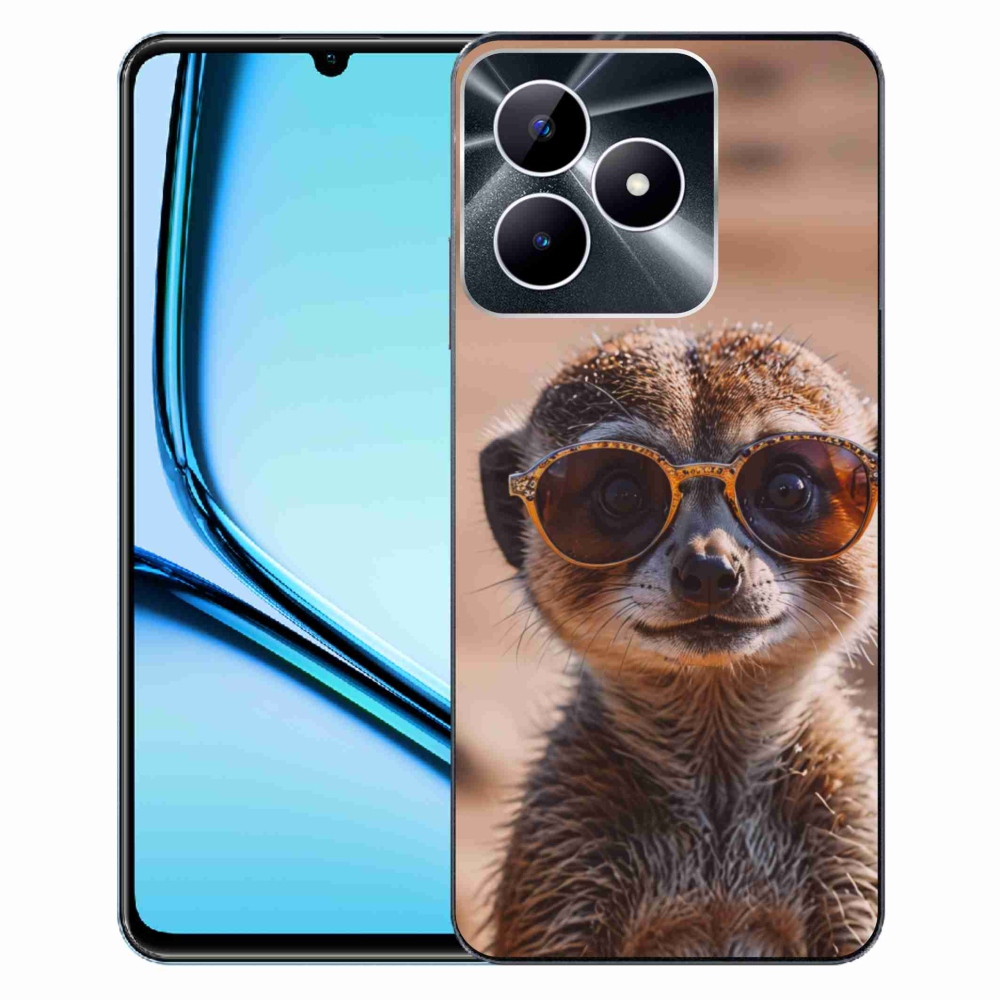 Gelový kryt mmCase na Realme Note 50 - stylová surikata