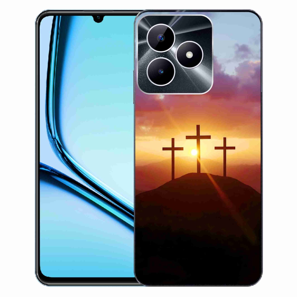 Gelový kryt mmCase na Realme Note 50 - tři kříže