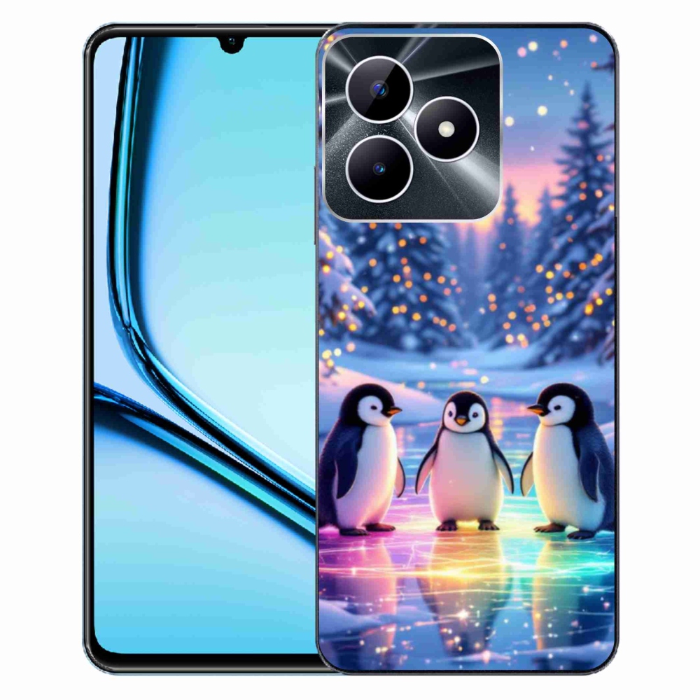 Gelový kryt mmCase na Realme Note 50 - tučnáci
