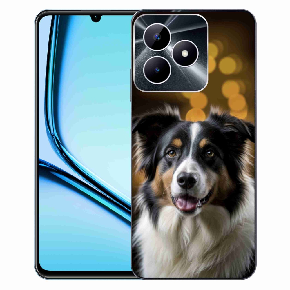 Gelový kryt mmCase na Realme Note 50 - usměvavý australský ovčák
