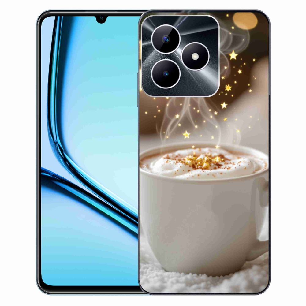 Gelový kryt mmCase na Realme Note 50 - vánoční horký nápoj