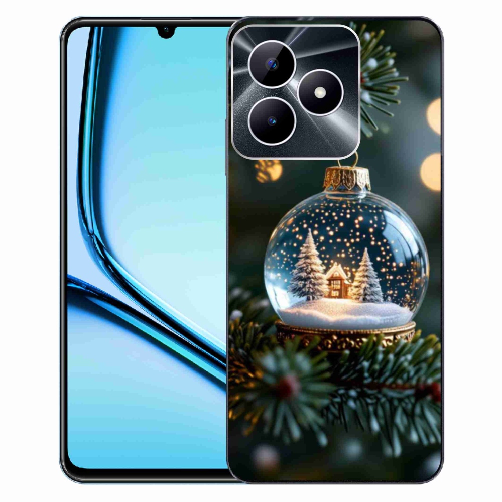 Gelový kryt mmCase na Realme Note 50 - vánoční koule 2
