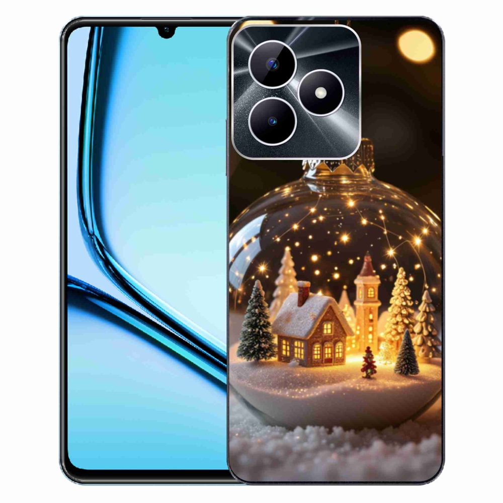 Gelový kryt mmCase na Realme Note 50 - vánoční koule 3