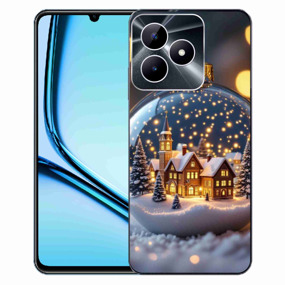 Gelový kryt mmCase na Realme Note 50 - vánoční koule 4