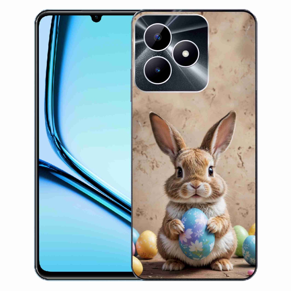 Gelový kryt mmCase na Realme Note 50 - velikonoční králíček