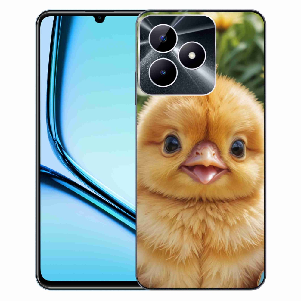 Gelový kryt mmCase na Realme Note 50 - veselé kuřátko