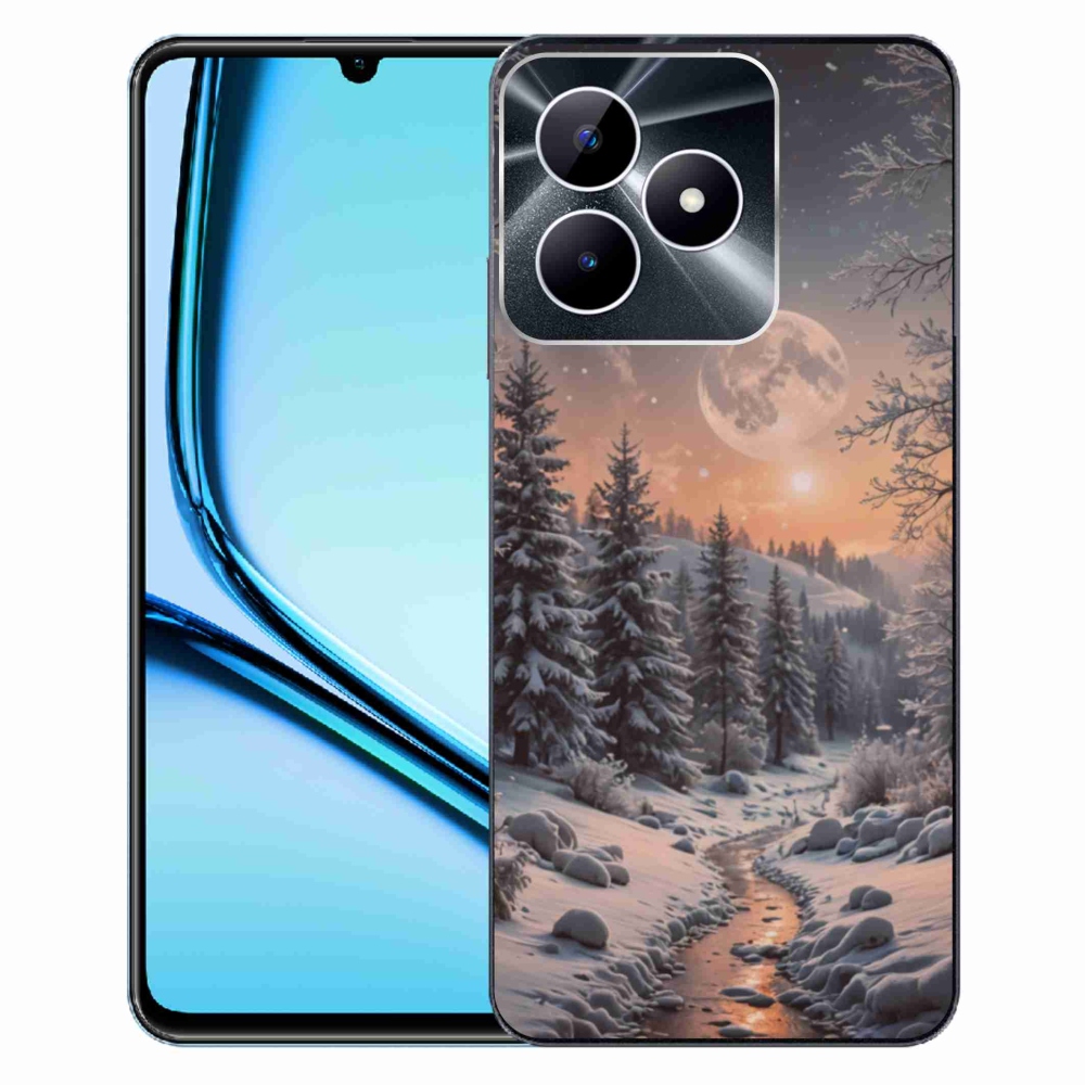 Gelový kryt mmCase na Realme Note 50 - zimní krajina 2