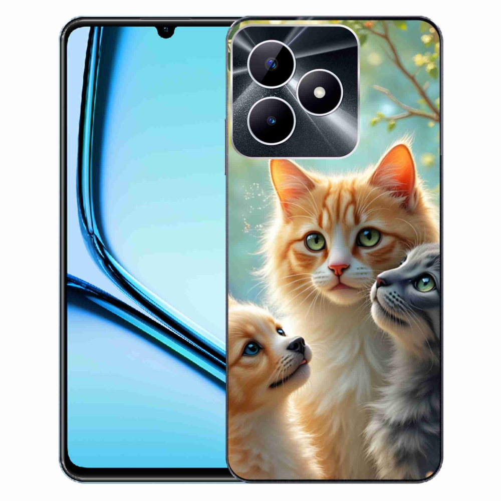 Gelový kryt mmCase na Realme Note 50 - zvířecí přátelství 2