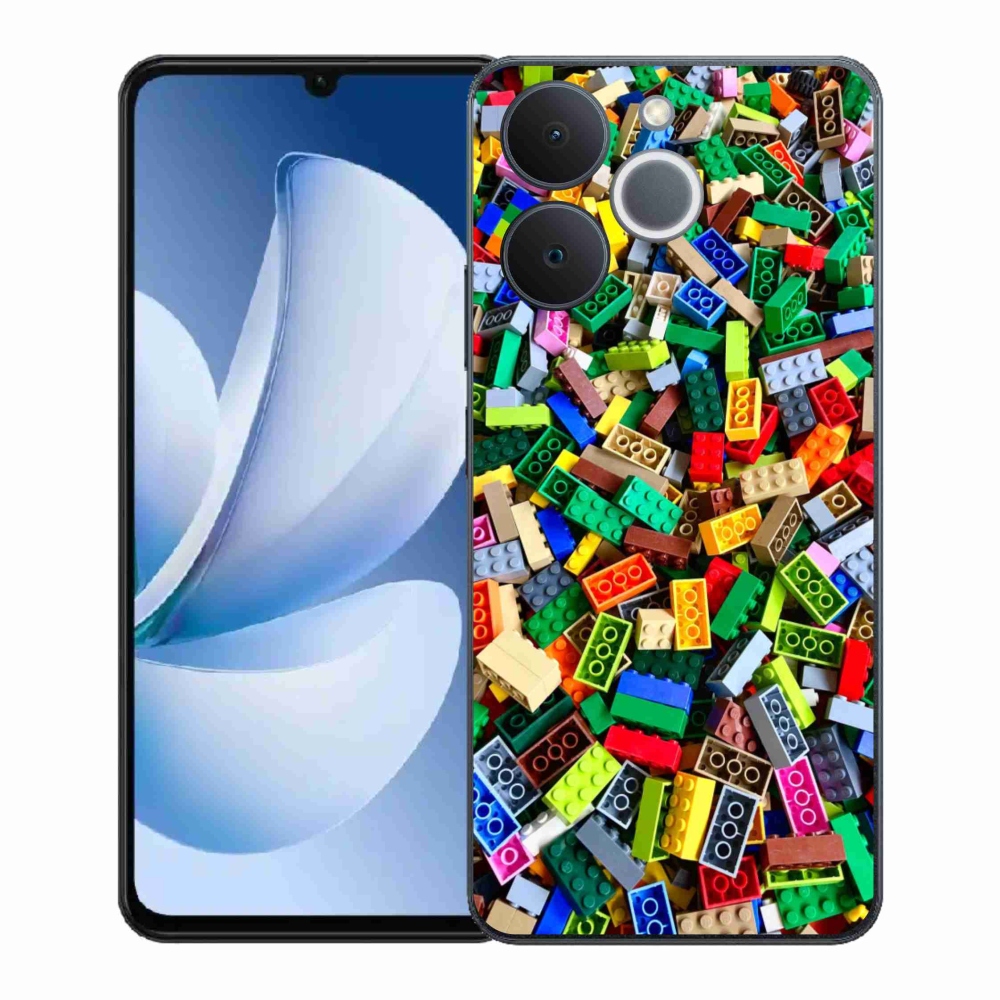 Gelový kryt mmCase na Realme Note 70T - barevné stavební kostky