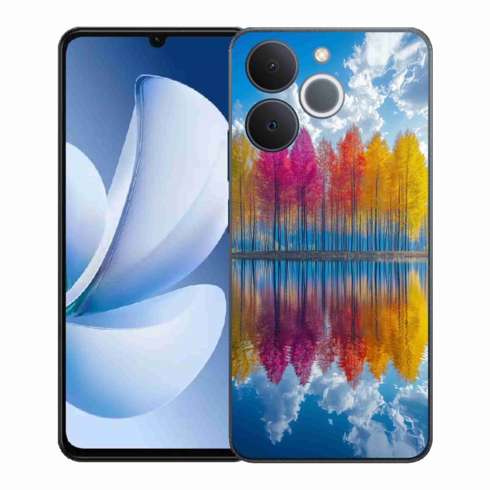 Gelový kryt mmCase na Realme Note 70T - barevné stromy