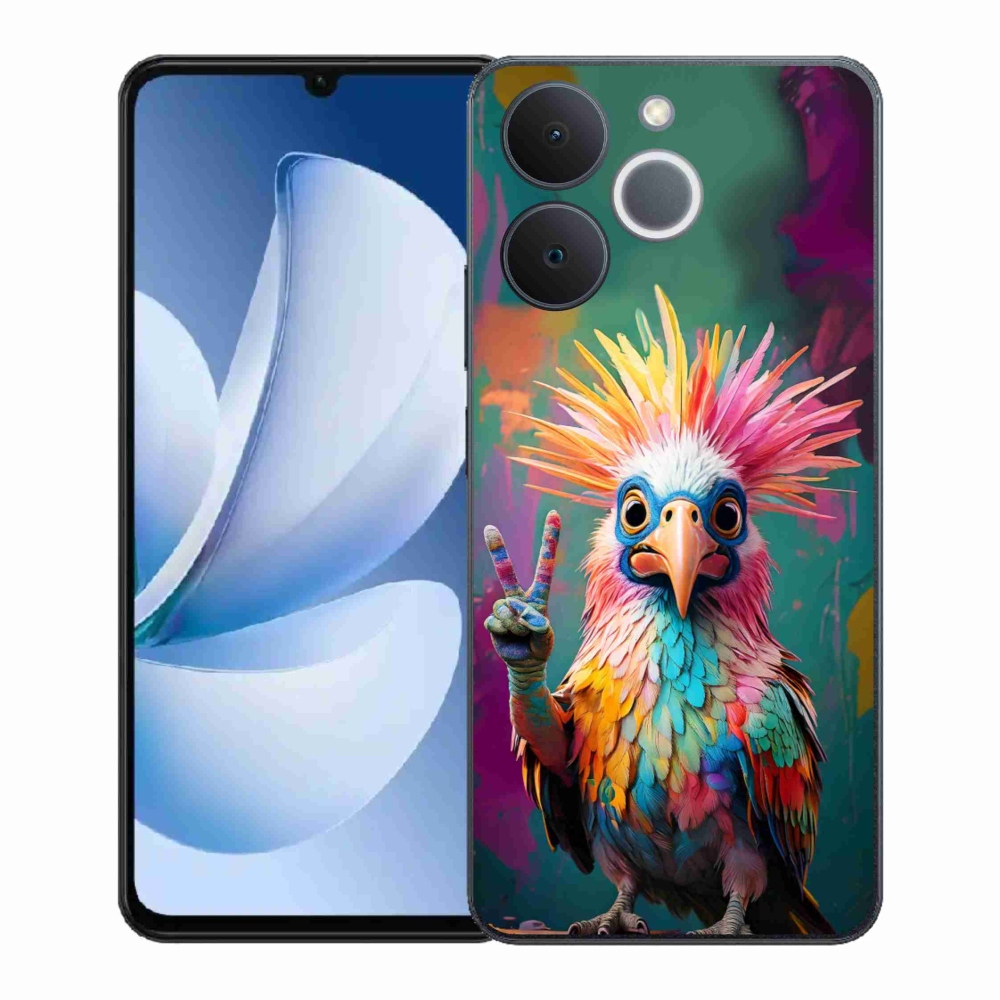Gelový kryt mmCase na Realme Note 70T - barevný rebel