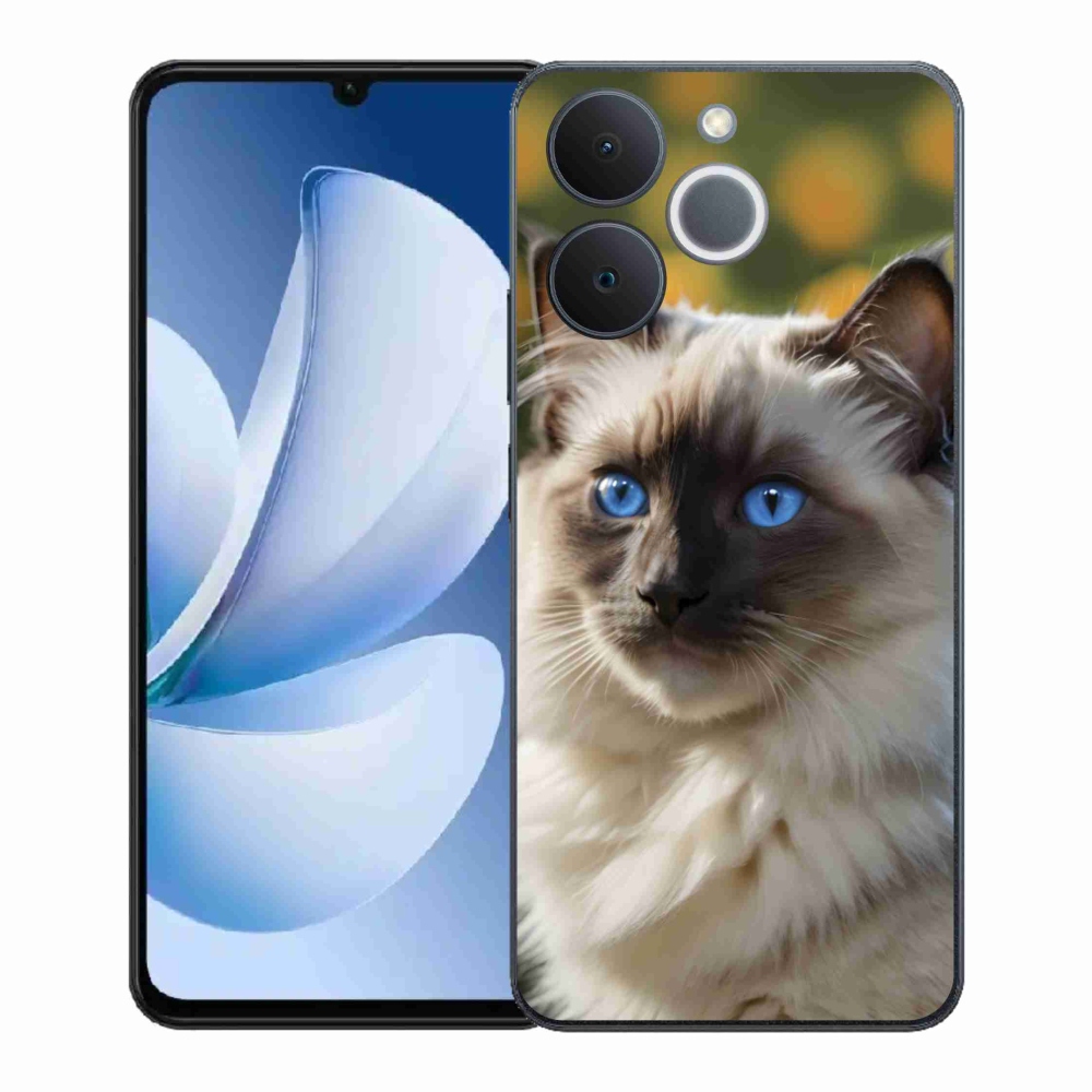 Gelový kryt mmCase na Realme Note 70T - bílý ragdoll