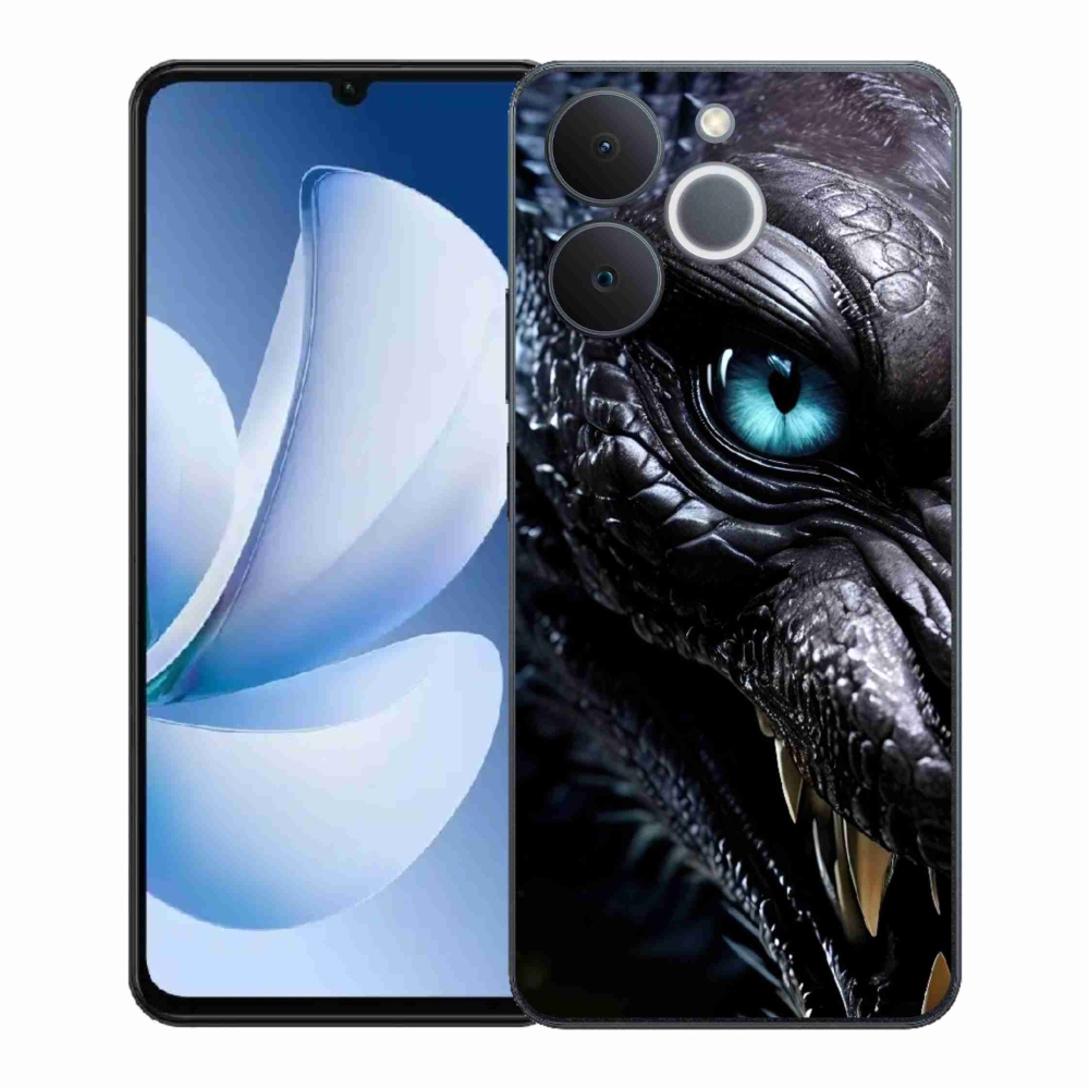Gelový kryt mmCase na Realme Note 70T - dračí pohled