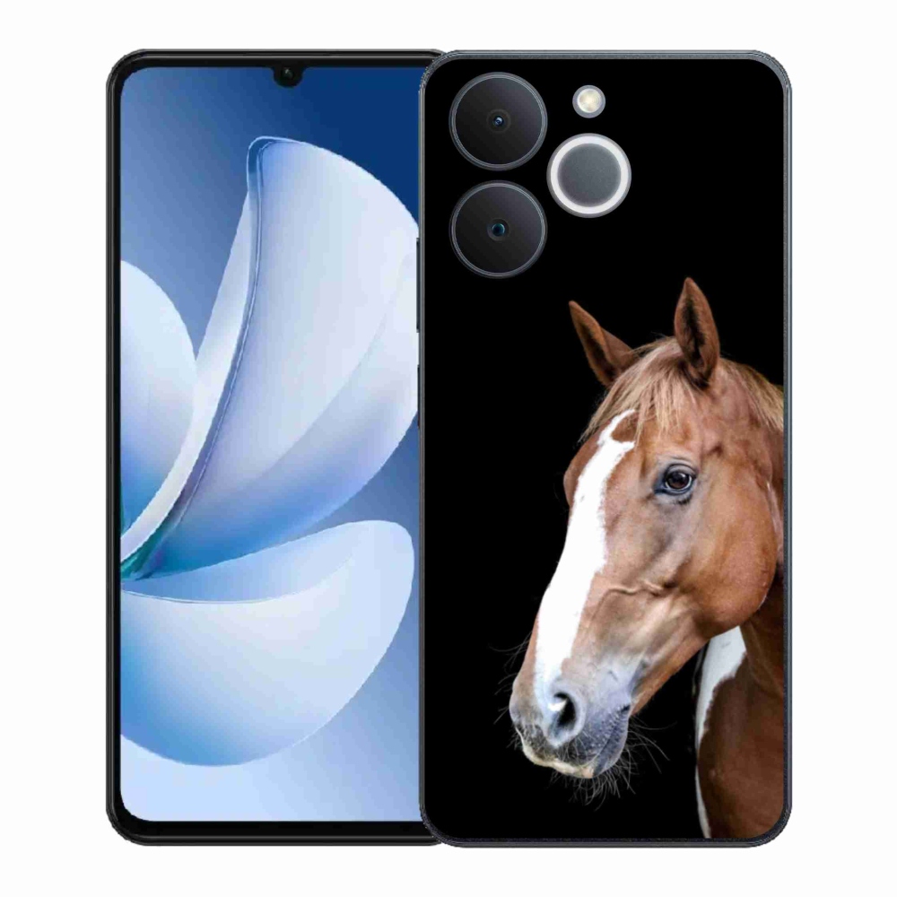 Gelový kryt mmCase na Realme Note 70T - hnědý kůň 3