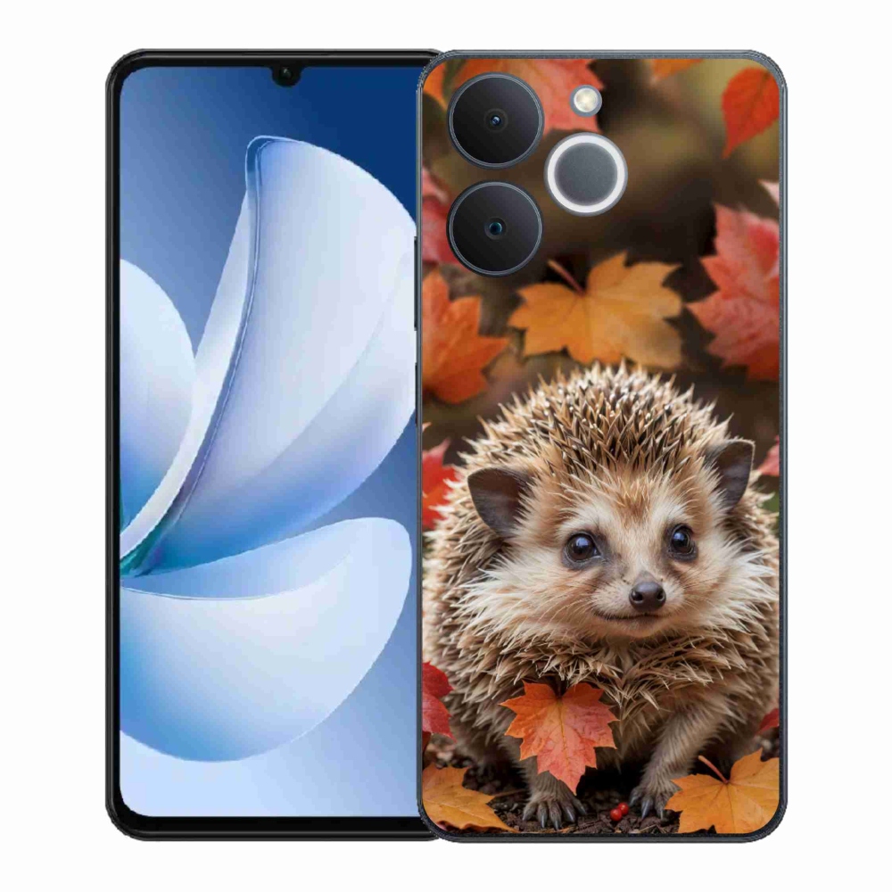 Gelový kryt mmCase na Realme Note 70T - ježek v listí