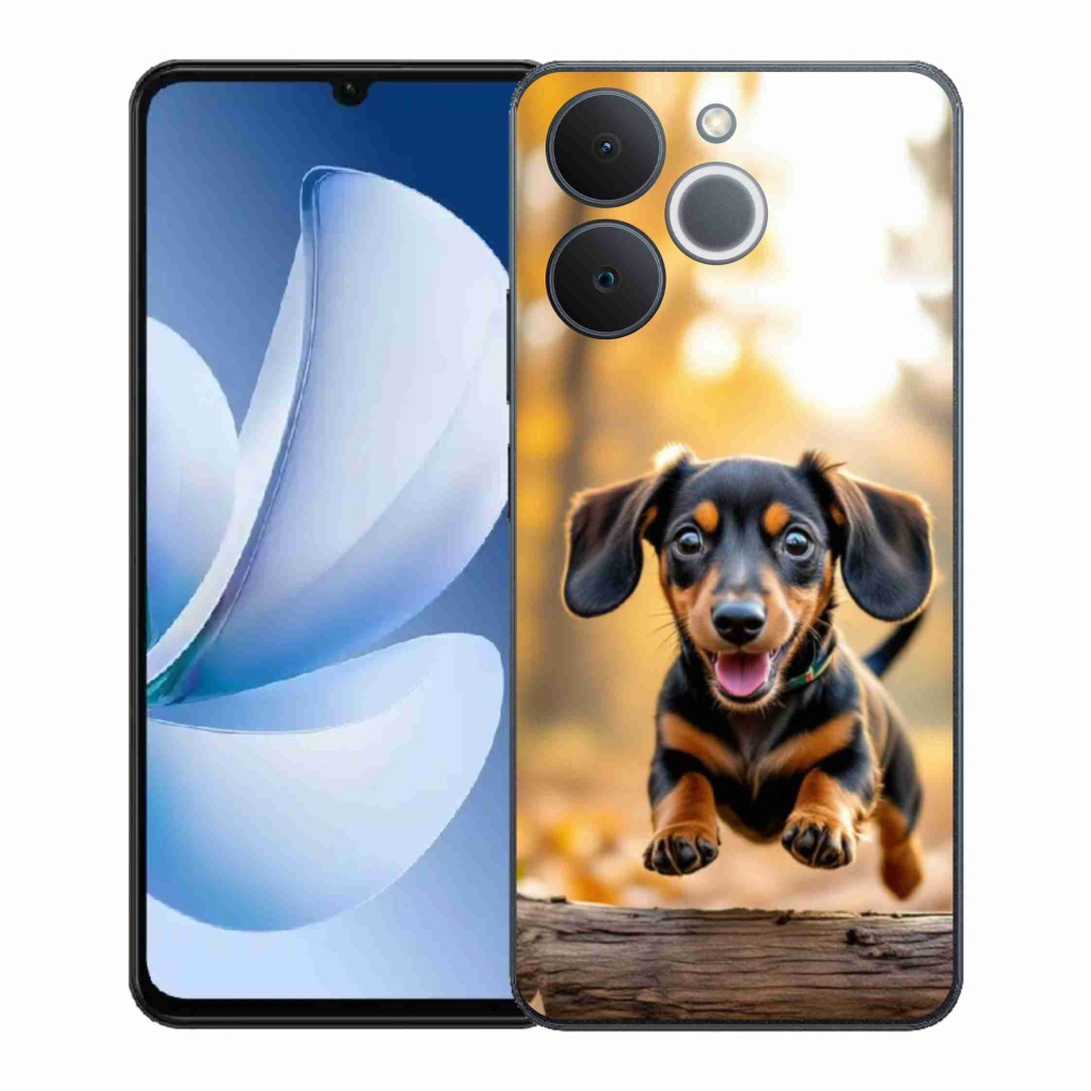 Gelový kryt mmCase na Realme Note 70T - jezevčík 2