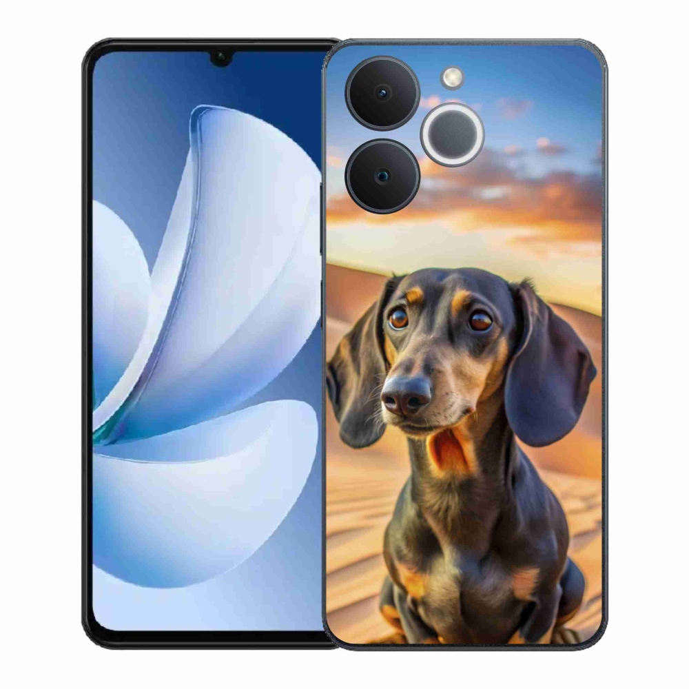 Gelový kryt mmCase na Realme Note 70T - jezevčík 3 