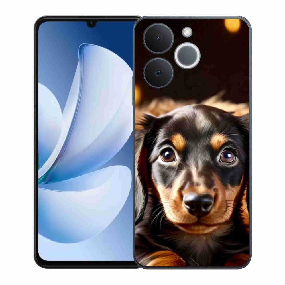 Gelový kryt mmCase na Realme Note 70T - jezevčík