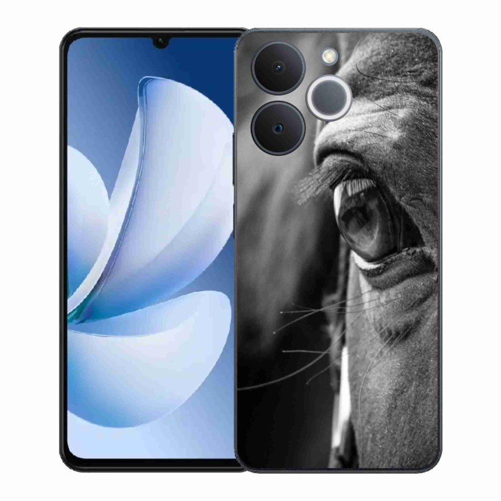 Gelový kryt mmCase na Realme Note 70T - koňský pohled