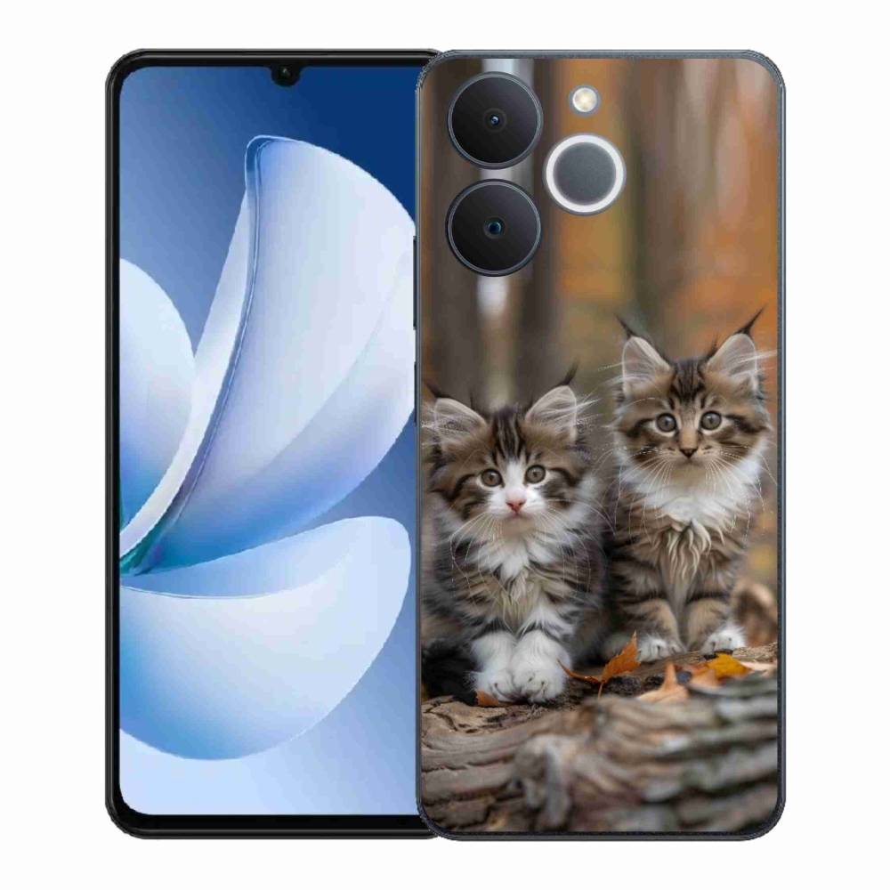 Gelový kryt mmCase na Realme Note 70T - kočičí duo 3