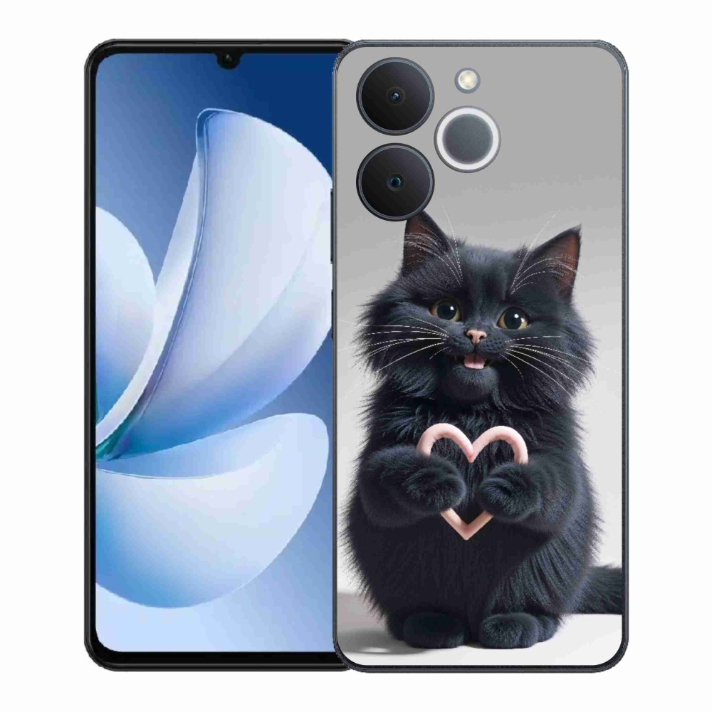 Gelový kryt mmCase na Realme Note 70T - kočičí láska 3