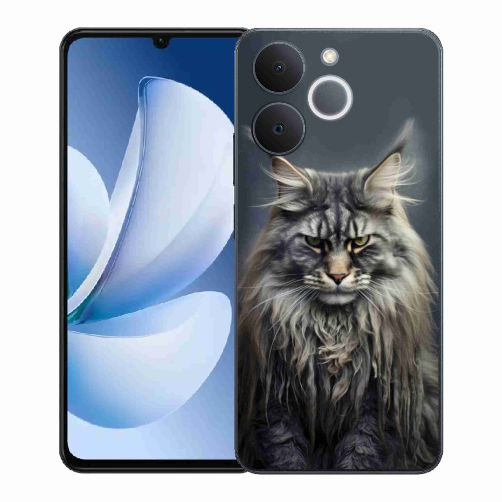 Gelový kryt mmCase na Realme Note 70T - kočíčí pohled 4
