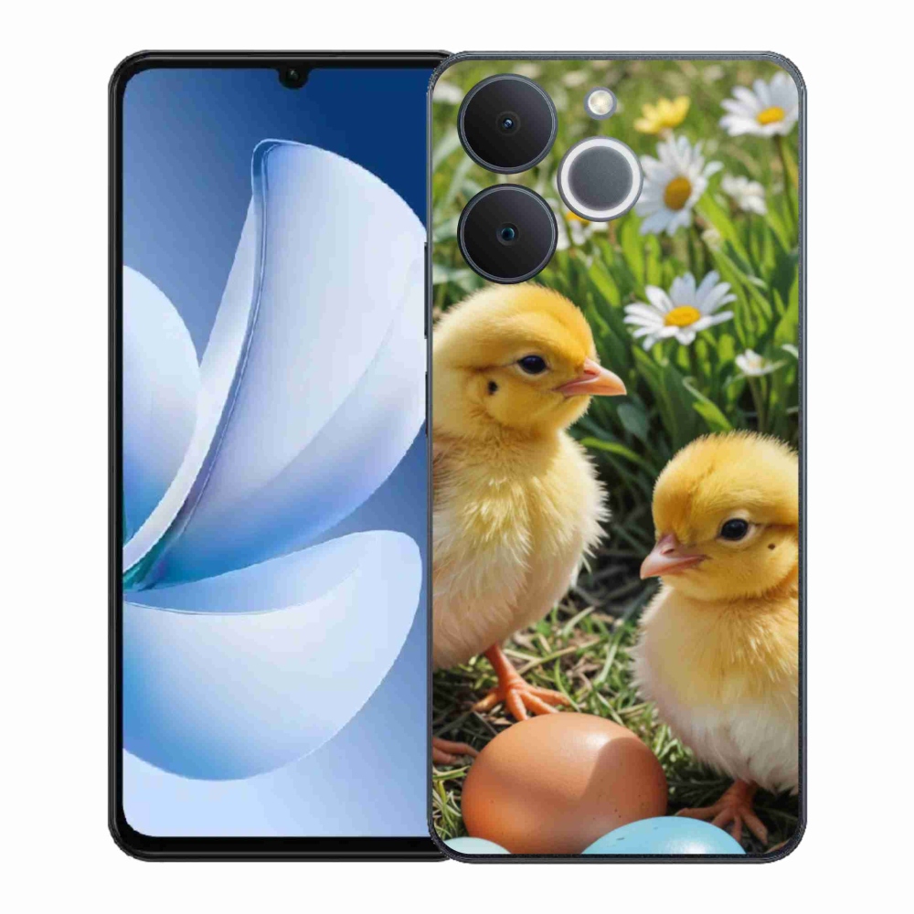 Gelový kryt mmCase na Realme Note 70T - kuřátka