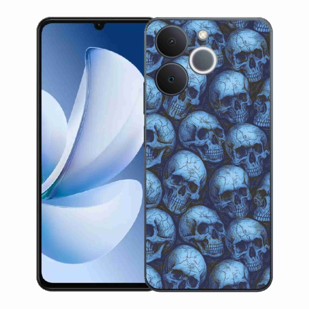 Gelový kryt mmCase na Realme Note 70T - lebky