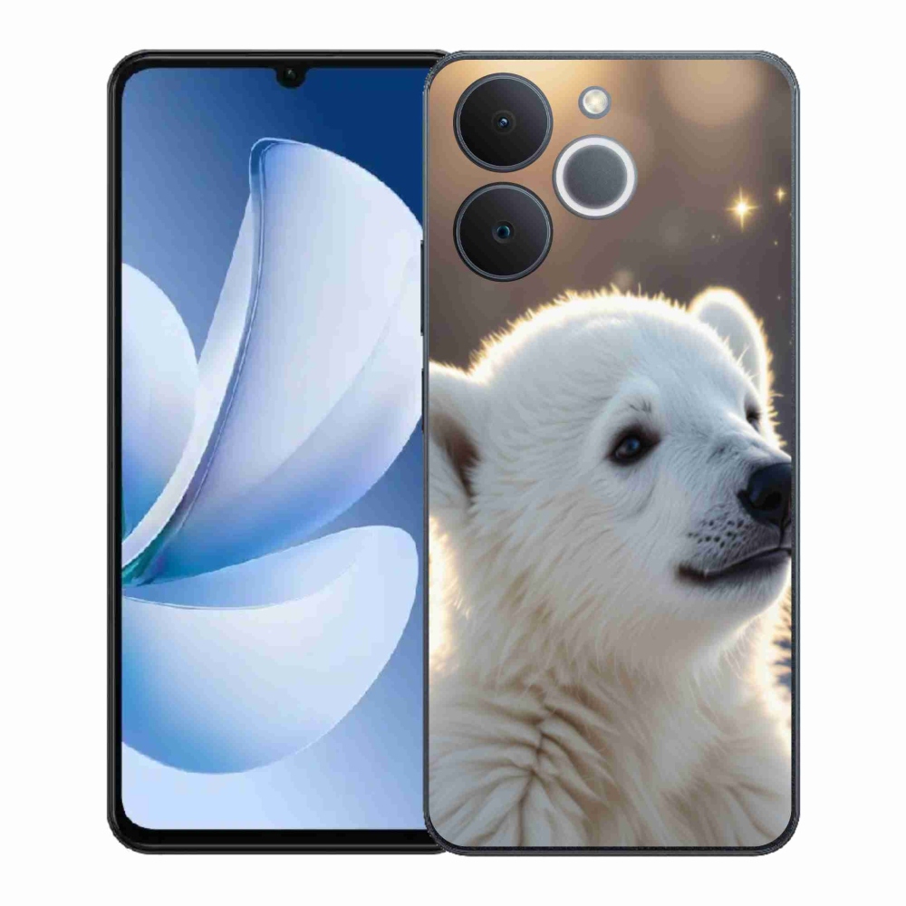 Gelový kryt mmCase na Realme Note 70T - lední medvěd