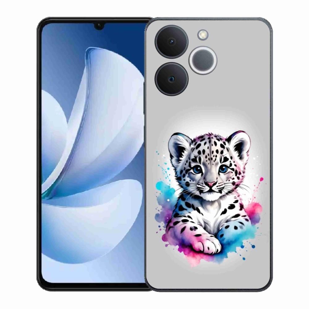 Gelový kryt mmCase na Realme Note 70T - levhartí mládě