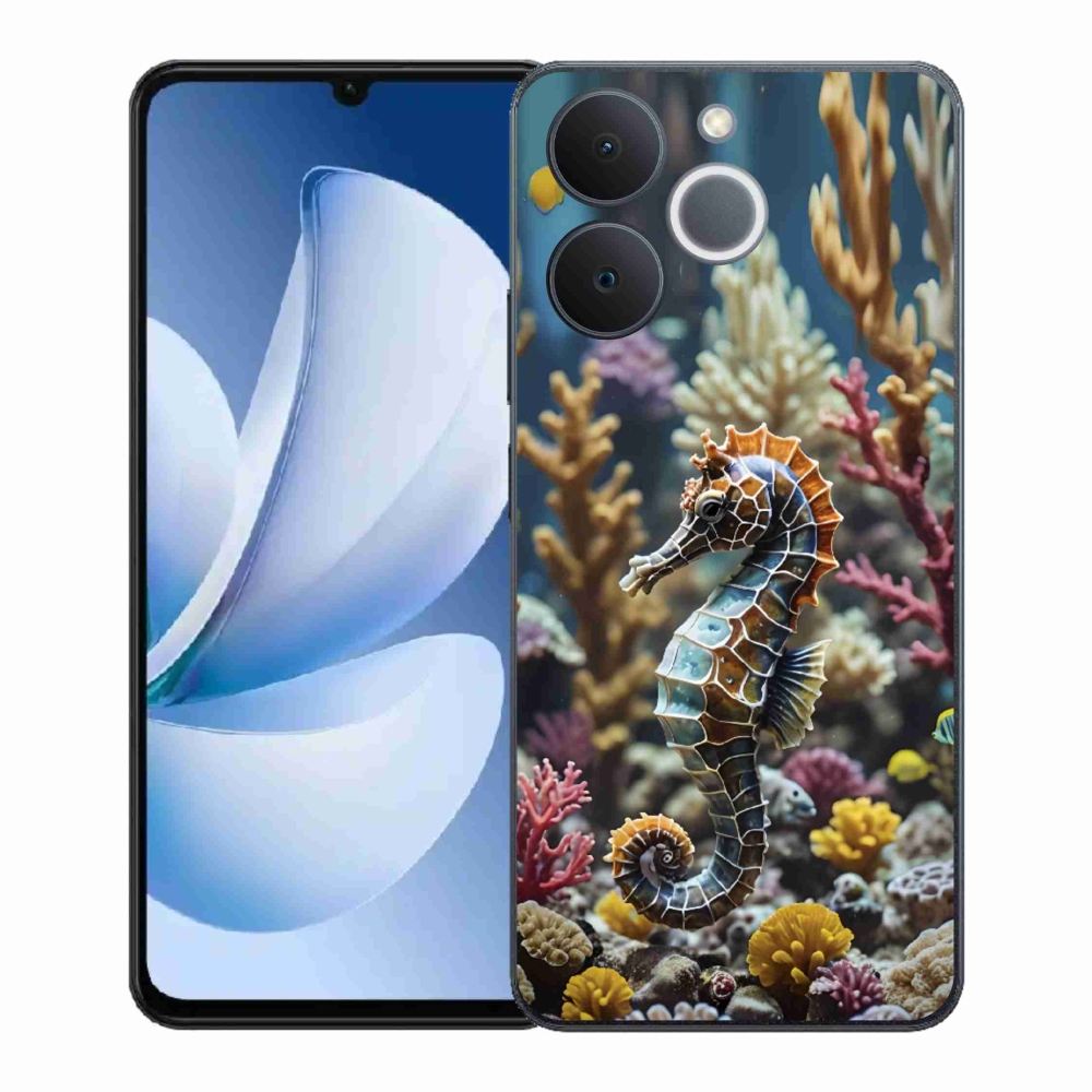 Gelový kryt mmCase na Realme Note 70T - mořský koník 2
