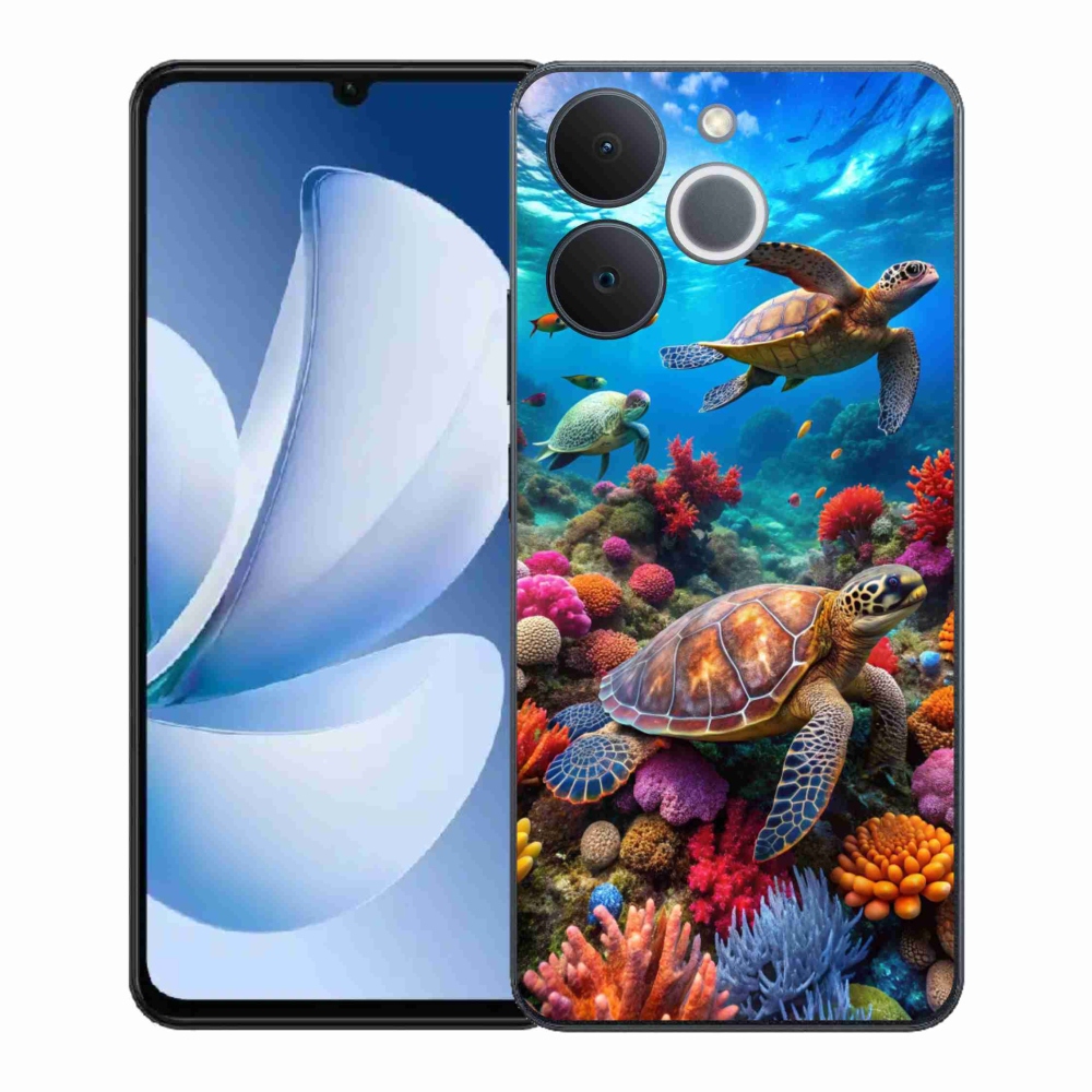 Gelový kryt mmCase na Realme Note 70T - mořský svět 2