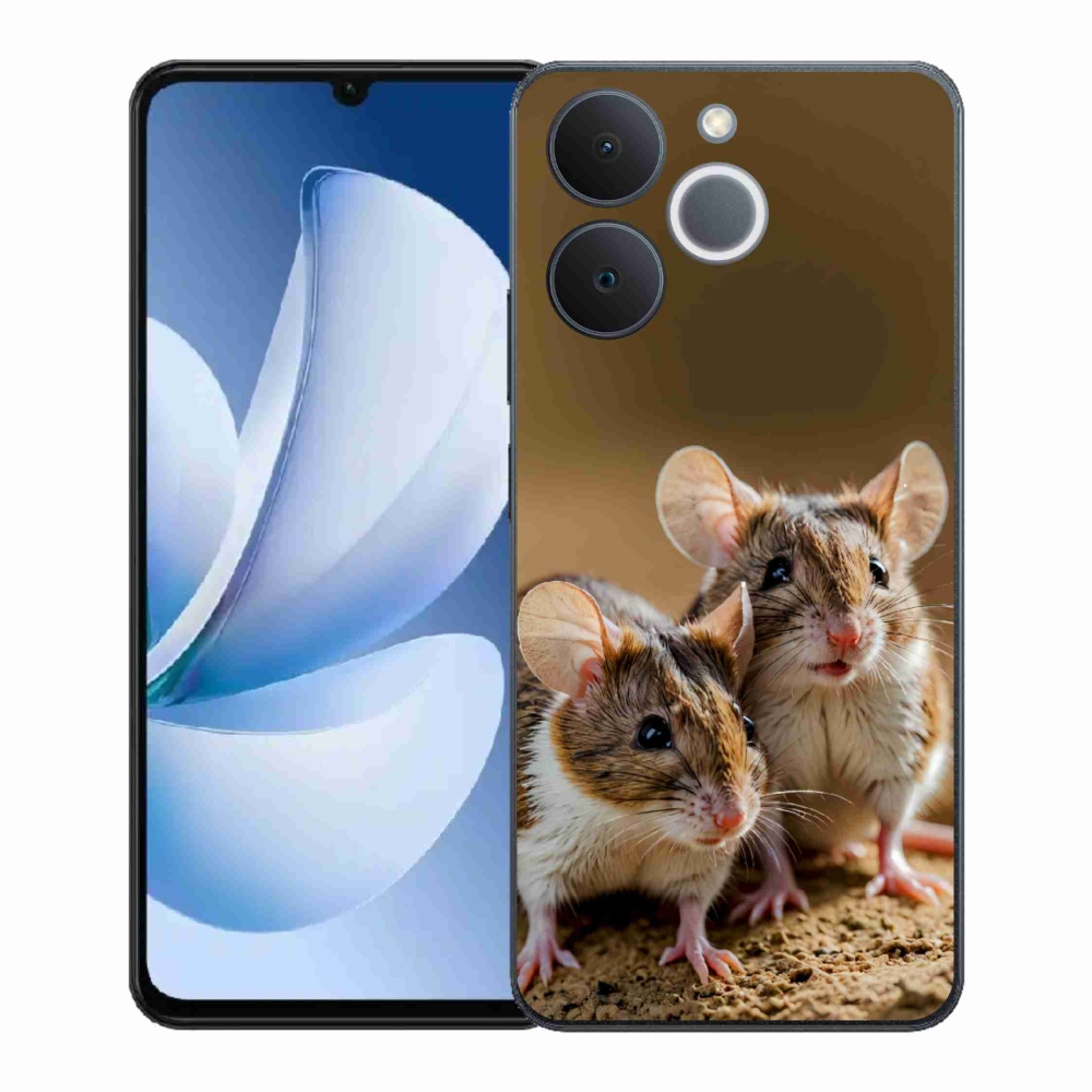 Gelový kryt mmCase na Realme Note 70T - myší duo