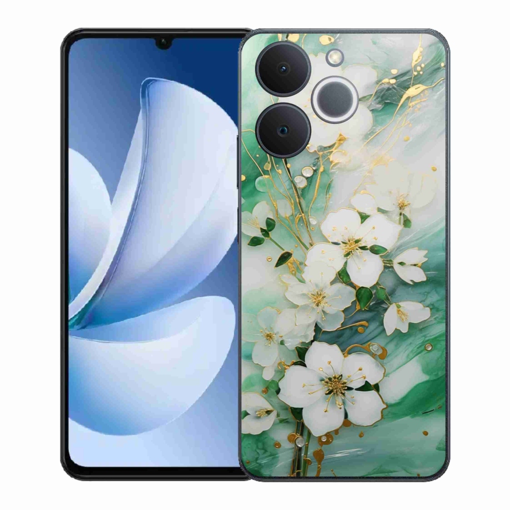 Gelový kryt mmCase na Realme Note 70T - něžné květy